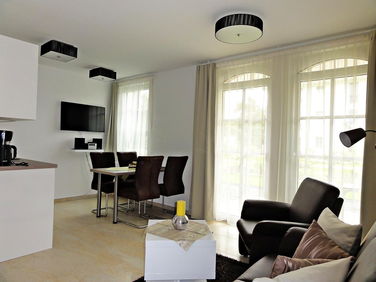 3 Zimmer Ferienwohnung Haus Meeresblick Mit Meerblick A005 Mit Suedterrasse Und Strandkorb Baabe Bagian luar foto
