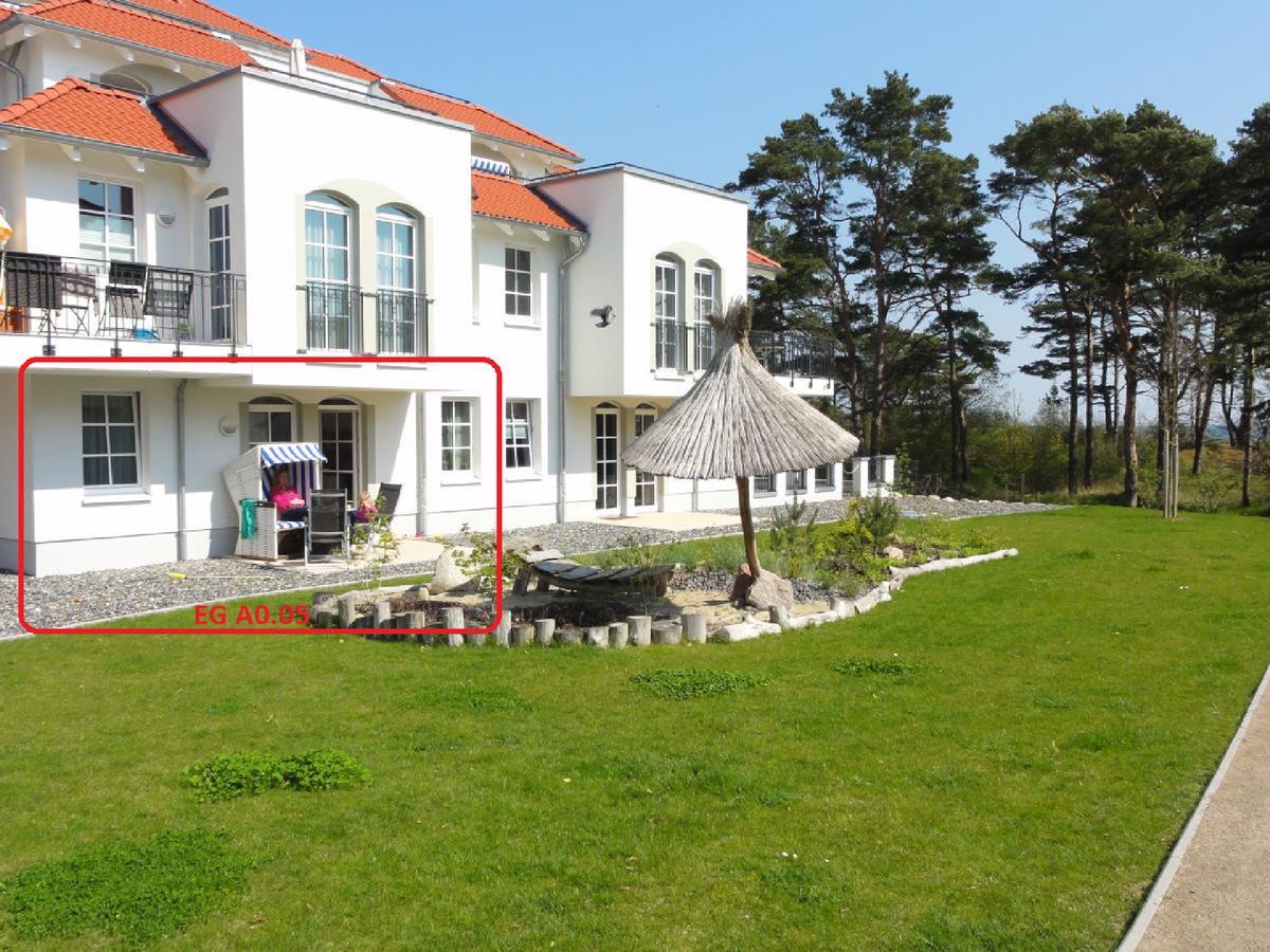 3 Zimmer Ferienwohnung Haus Meeresblick Mit Meerblick A005 Mit Suedterrasse Und Strandkorb Baabe Bagian luar foto